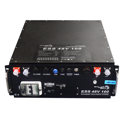 अच्छा मूल्य 1C मानक डिस्चार्ज दर सौर ऊर्जा भंडारण बैटरी 48V100Ah बीएमएस सुरक्षा और संचार के साथ RS232/485 पीपी शेल ऑनलाइन
