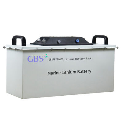 अच्छा मूल्य GBS GBSFP72100C गहरी चक्र 76.8V 100Ah LiFePO4 लिथियम बैटरी BMS 3000 चक्र समुद्री उपयोग -20C 65C ऑपरेटिंग टेम्प 7.68KW अधिकतम ऑनलाइन
